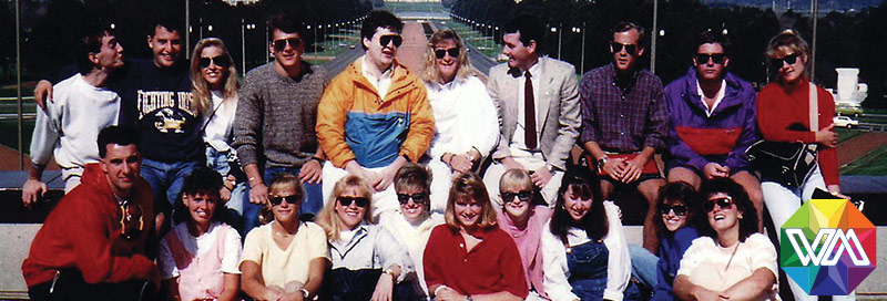 Study Abroad group visiting Australia House in Canberra in 1988.